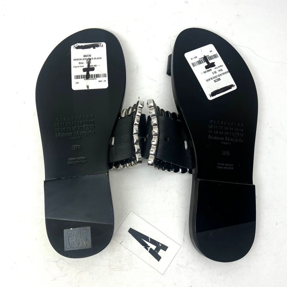 MAISON MARGIELA Embellished leather sandal sz 6.5 - Picture 14 of 15